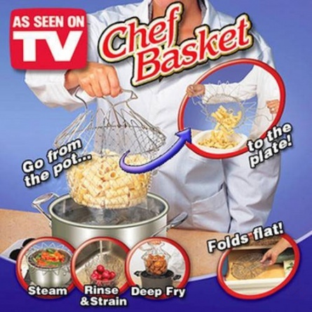 Складная решетка Шеф Баскет Chef Basket для приготовления пищи фото в коробке