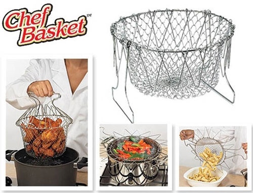 Складная решетка Шеф Баскет Chef Basket для приготовления пищи фото решетки
