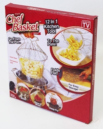 Складная решетка Шеф Баскет Chef Basket для приготовления пищи фото вариантов приготовления пищи