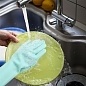 Силиконовые перчатки для мытья посуды Magic Glove фото