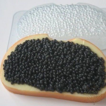Формы для мыла пластиковые Хлеб с чёрной икрой