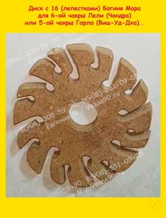 Купить Вихревой диск-преобразователь Тюрина (бюджетный) Д140 мм - фото 16 лепестков (Мара)